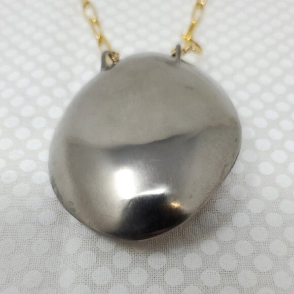 Alexis Bittar Gold Teardrop Pendant Necklace w/ Chain - Picture 6 of 9